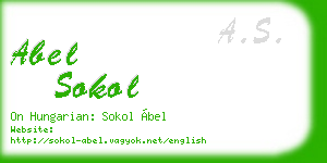 abel sokol business card